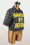 Bold Graphic Button-Up Shirt