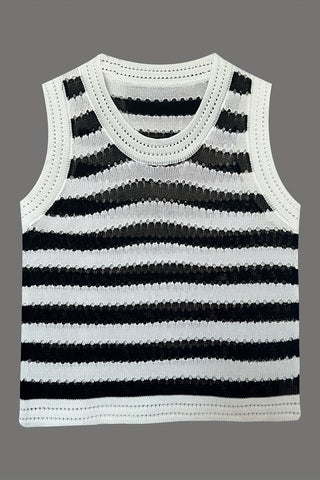 Striped Knit Tank Top