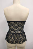 Strapless Lace Bustier Top