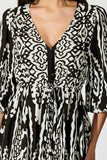 Flowing Printed Casual Dress