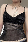 Sheer Polka Dot Cami Top