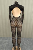 Elegant Lace Patterned Jumpsuit