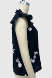 Flutter Sleeve Floral Button Blouse