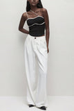 Stylish Asymmetrical Strap Tank Top