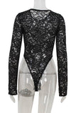 Lace Long-Sleeve Bodysuit
