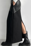 Asymmetrical Waist Maxi Skirt