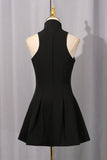 Zip-Front Casual Dress