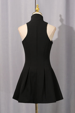 Zip-Front Casual Dress