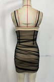 Mesh Bustier Bodycon Mini Dress