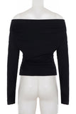 Off-Shoulder Long Sleeve Top