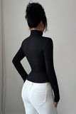 Elegant Button-Up Peplum Top