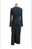 Elegant Evening Dress with Side Slit