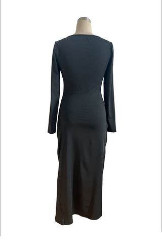 Elegant Evening Dress with Side Slit
