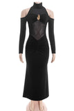 Elegant Long Sleeve Evening Dress