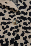 Button-Up Leopard Print Cardigan
