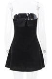 Strapless Casual Skater Dress
