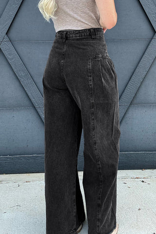 High-Waisted Wide-Leg Jeans