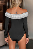 Off-Shoulder Ruffle Bodysuit