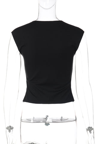 Sleeveless Keyhole Tank Top