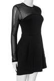 Elegant Mesh Evening Dress