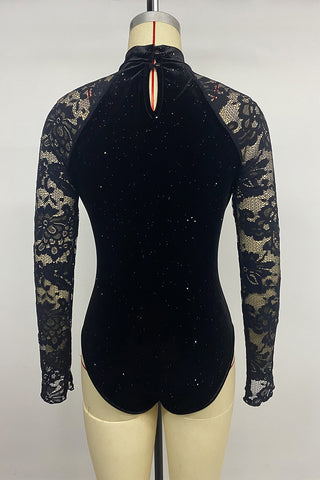Elegant Lace Sleeve Bodysuit