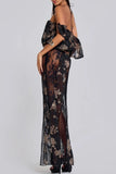 Floral Sheer Maxi Skirt