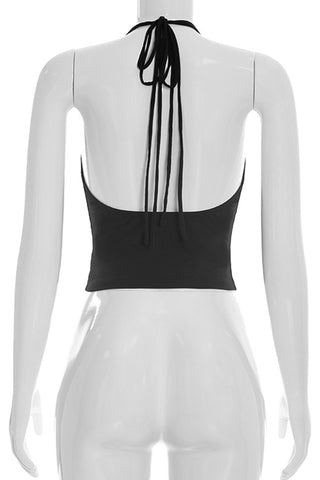 Halter Cutout Tank Top