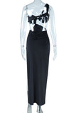 Elegant One-Shoulder Evening Dress