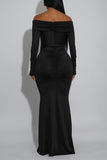 Off-Shoulder Elegant Maxi Dress