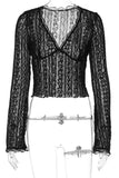 Lace Long-Sleeve T-Shirt