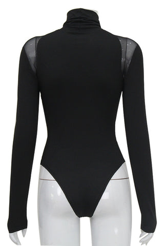 Chic Turtleneck Long Sleeve Bodysuit