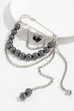 Stylish Safety Pin Brooch with Chains