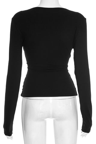 V-Neck Wrap T-Shirt
