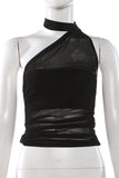 Asymmetric Neckline Tank Top