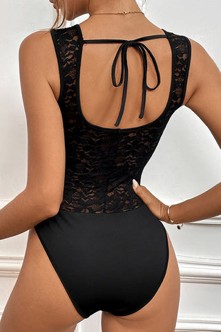 Lace Detail Sleeveless Bodysuit