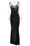 Elegant Lace Detail Evening Gown