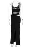 Sleek Cutout Evening Dress
