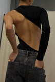 Asymmetrical One-Sleeve Bodysuit