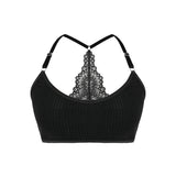 Lace Back Ribbed Tank Top