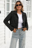 Sparkle Button Blazer