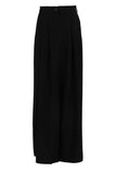 Pleated High-Waist Midi Skirt