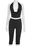 Stylish Halter Pants Set