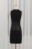 Sequin-Accent Night Out Dress