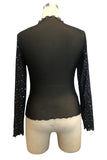 Dazzling Mesh Long Sleeve T-Shirt