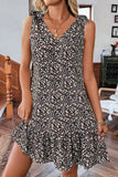 Sleeveless Floral Casual Dress