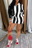 Striped Polo Short Set