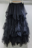 Layered Ruffle Maxi Skirt