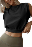 Sleeveless Cropped Tank Top