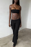 Strapless Fringe Pants Set