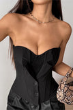 Strapless Corset Tank Top